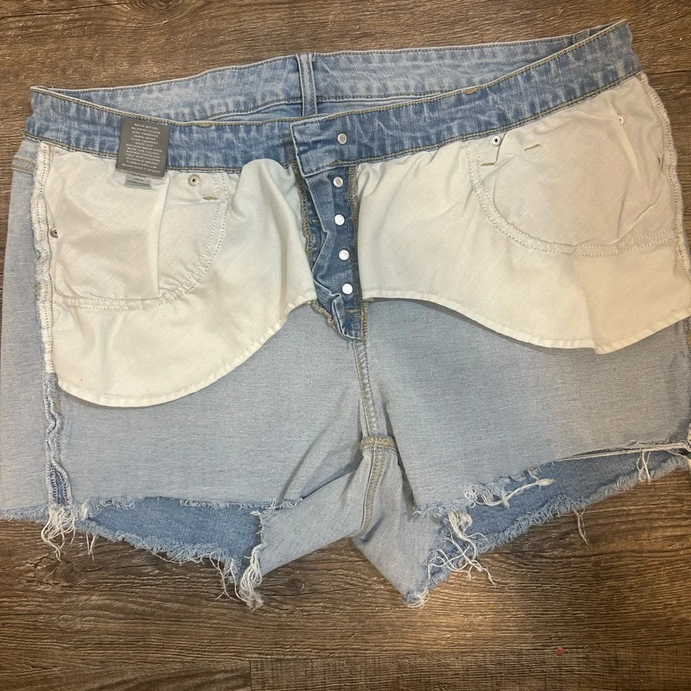 Torrid Women's Light Blue Jean Shorts - Picture 8 of 8